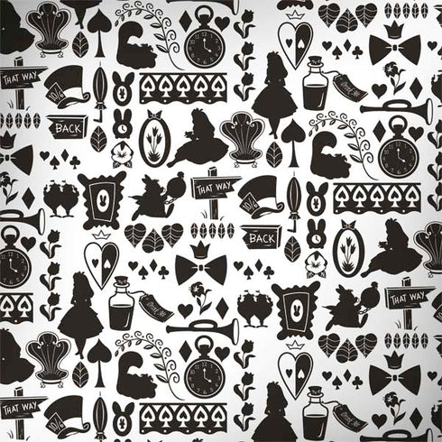 Disney Alice in Wonderland (animated) Silhouette Pattern Surface Book 2 13.5in Skin